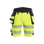 Hi-Vis shorts 4-way stretch - Hi-vis yellow/Black - 30R
