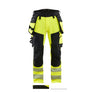 Hi-Vis Work Trousers 4-way stretch - Hi-vis yellow/Black - 30R