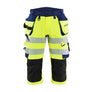 Hi-vis Pirate Work Trousers 4-way Stretch - Hi-vis yellow/navy blue - 30R