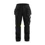 Craftsman Inherent Work Trousers - Black/Hi-vis yellow - 30R