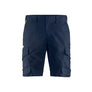Industry shorts stretch - Dark navy blue/Hi-vis yellow - 30R