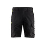 Industry shorts stretch - Black/Hi-vis yellow - 30R