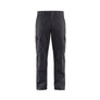 Industry Work Trousers stretch with knee pad pockets - Mid grey/Black - 30L
