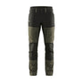 Service Work Trousers with stretch - Dark olive green/Black - 30R