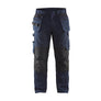 Service Work Trousers with stretch and tool pockets - Dark navy/Black - 30R
