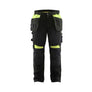 Craftsman Work Trousers - Black/Hi-vis yellow - 30R