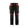 Craftsman Work Trousers - Black/Red - 30R