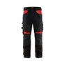 Craftsman Work Trousers - Black/Red - 30R