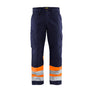Hi-Vis Work Trousers - Navy blue/Orange - 30R