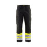 Hi-Vis Work Trousers - Black/Hi-vis yellow - 30R