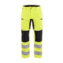 Hi-Vis Work Trousers with stretch - Hi-vis yellow/Black - 30L