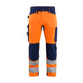 Hi-vis Work Trousers - Orange/Navy blue - 30R