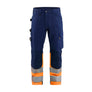 Hi-vis Trouser - Navy blue/Orange - 30R
