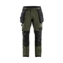 Craftsman Work Trousers 4-way Stretch - Forest Night/Black - 30R