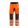 Multinorm Inherent Work Trousers with stretch - Orange/Navy blue - 30R
