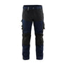 Craftsman Work Trousers with Stretch - Dark navy/Black - 30R