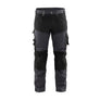 Craftsman Work Trousers with Stretch - Mid grey/Black - 30R