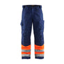 Hi-Vis Winter Work Trousers - Orange/Navy blue - 30R