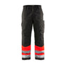 Hi-Vis Winter Work Trousers - Red hi-vis/black - 30R