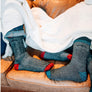 Mens Merino Wool Mountaineering Micro Crew Heavyweight Seamless Hiking Socks