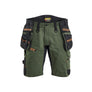 STRIKER Craftsman Shorts with stretch - Forest Green/Rust - 30R