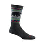 Mens Merino Wool Boot Midweight Seamless Patterned Hiking Socks