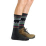Mens Merino Wool Boot Midweight Seamless Patterned Hiking Socks