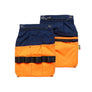 Tool pockets zipper & press stud fastening - Navy blue/Orange - LXL