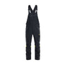 Inherent Bib Work Trousers - Black/Hi-vis yellow - 32R