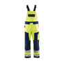 Hi-Vis Bib Work Trousers - Hi-vis yellow/navy blue - 30L