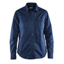Women's Twill shirt - Navy blue - L