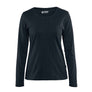 Women's Long Sleeved T-shirt - Dark navy blue - L
