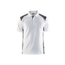 Polo shirt - White/Dark grey - 4XL