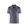 Polo shirt - Mid grey/Black - 4XL