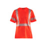 Women's UV-protected Hi-Vis T-shirt - Red hi-vis - L