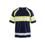 Hi-Vis T-shirt - Navy blue/Hi-vis yellow - 4XL