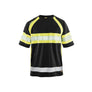 Hi-Vis T-shirt - Black/Hi-vis yellow - 4XL
