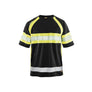 Hi-Vis T-shirt - Black/Hi-vis yellow - 4XL