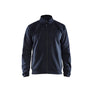 Sweatshirt with full zip - Dark navy/Black - 4XL