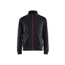 Sweatshirt with full zip - Black/Red - 4XL