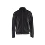 Sweatshirt with full zip - Black/Dark grey - 4XL