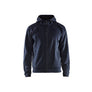 Hoodie with full zip - Dark navy/Black - 4XL