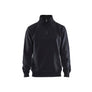 Sweatshirt with collar - Black - 4XL