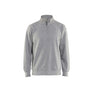Sweatshirt with collar - Grey melange - 4XL