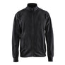 Sweatshirt with full zip - Black - 4XL