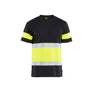 Hi-Vis T-shirt - Black/Hi-vis yellow - 4XL