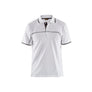 Polo shirt - White/Dark grey - 4XL