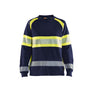 Women’s Hi-Vis Sweatshirt - Navy blue/Hi-vis yellow - L