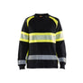 Women’s Hi-Vis Sweatshirt - Black/Hi-vis yellow - L