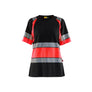 Women’s Hi-Vis T-Shirt - Black/Red hi-vis - L